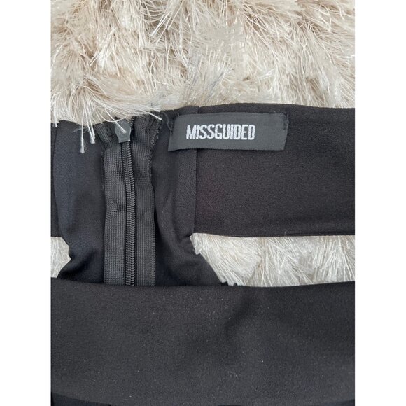 Miss Guided Off Shoulder Bodycon Dress Black ( US 4 ) - Picture 2 of 3